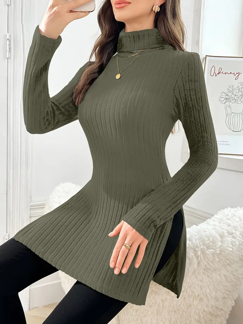 Sarah - Elegant Long-Sleeved Jumper with Slim Fit for Autumn
