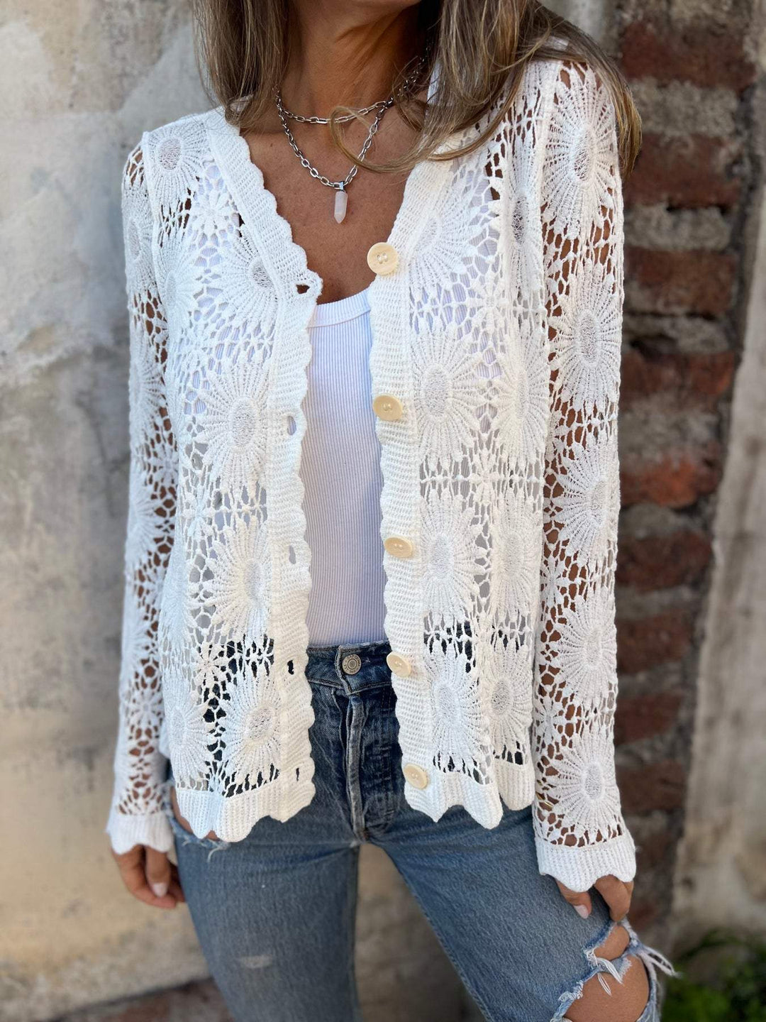 Nadia™ - Comfortable Lace Cardigan