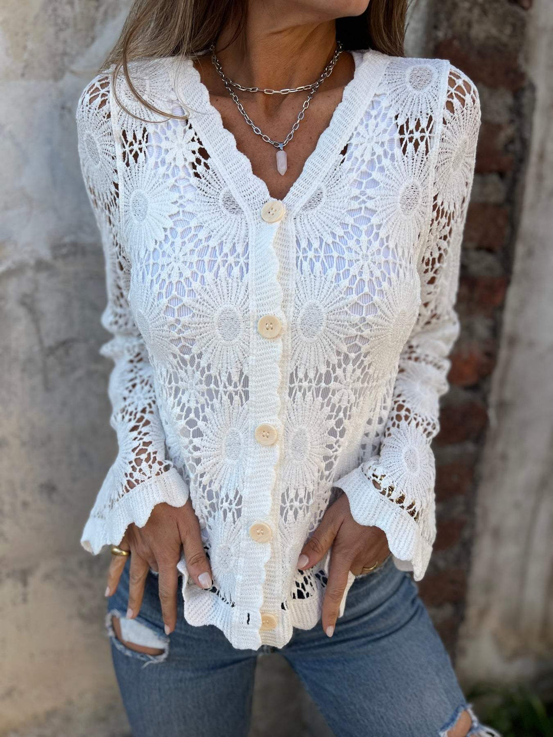 Nadia™ - Comfortable Lace Cardigan