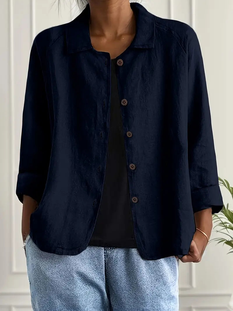 Marilla™ – Classic Lightweight Shirt-Cardigan