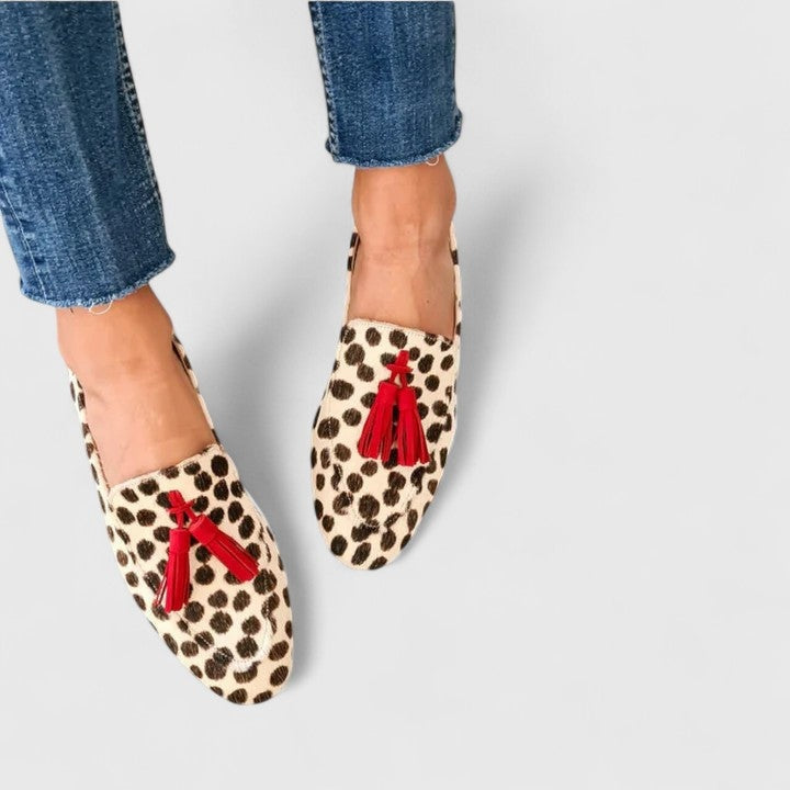 Ellah™ | Safari-Inspired Tassel Slip-On Loafers