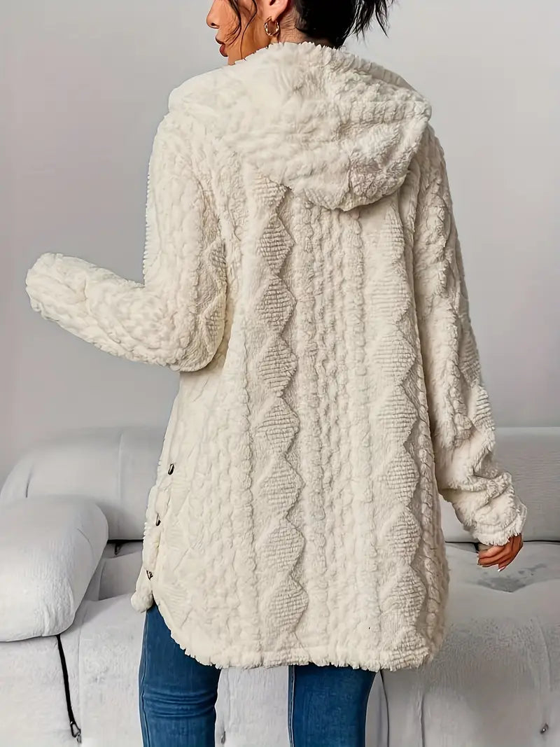 Chloe™ - Plush Hoodie Cardigan