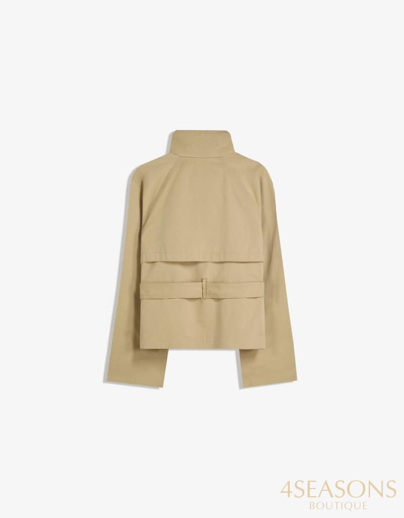 2025 Autumn and Winter Temperament Stand-up Collar with Double-breasted Short Women’s Windbreaker Coat