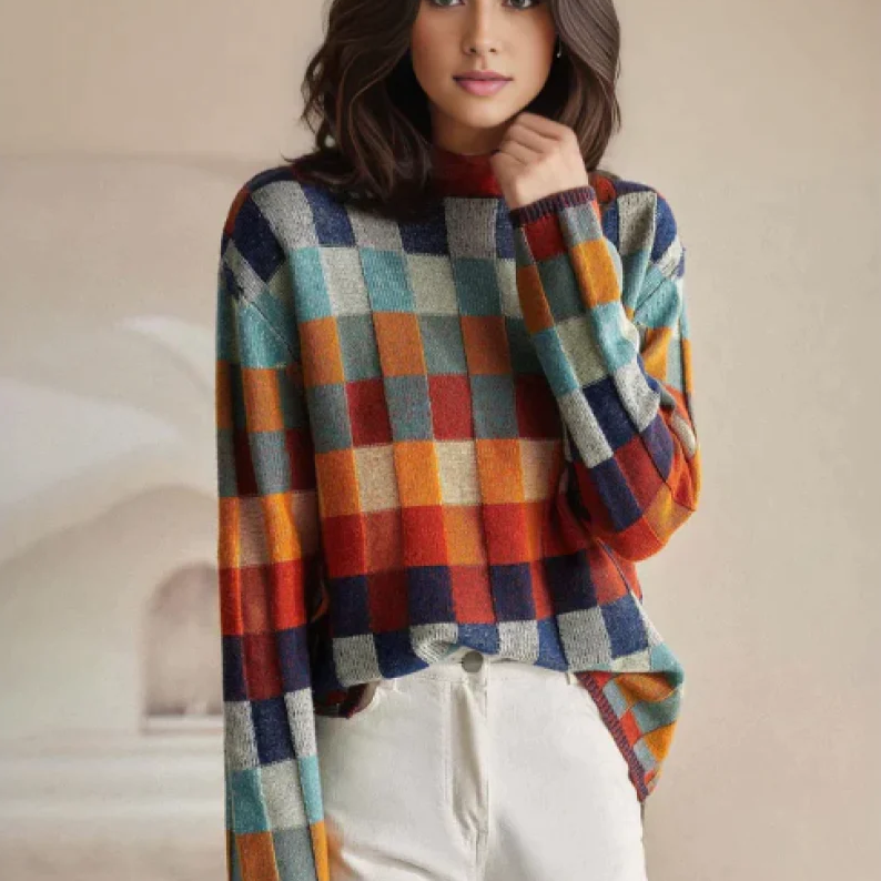 Karina™ - Eleganter Rollkragenpullover 