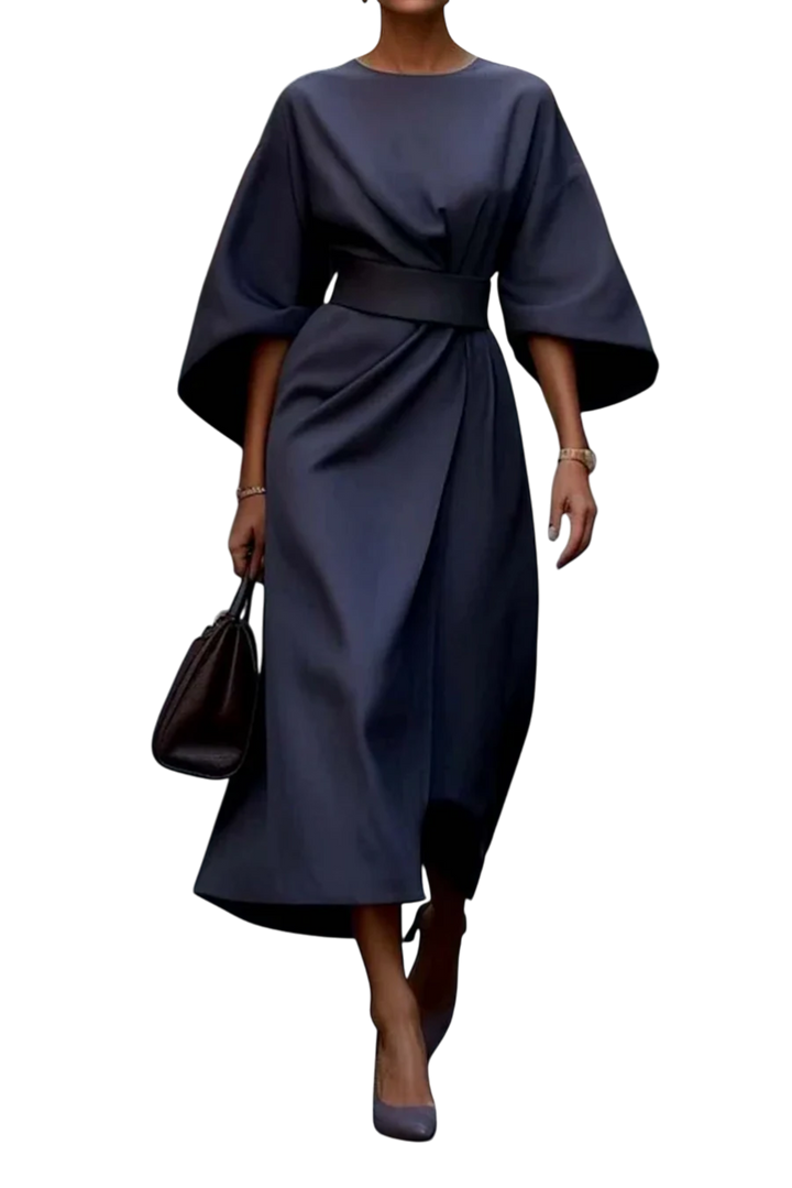 Matzliah™ | Elegant Lantern Sleeve Dress