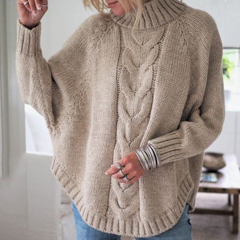 Heidi™ – Bequemer Vintage-Zopfstrickpullover