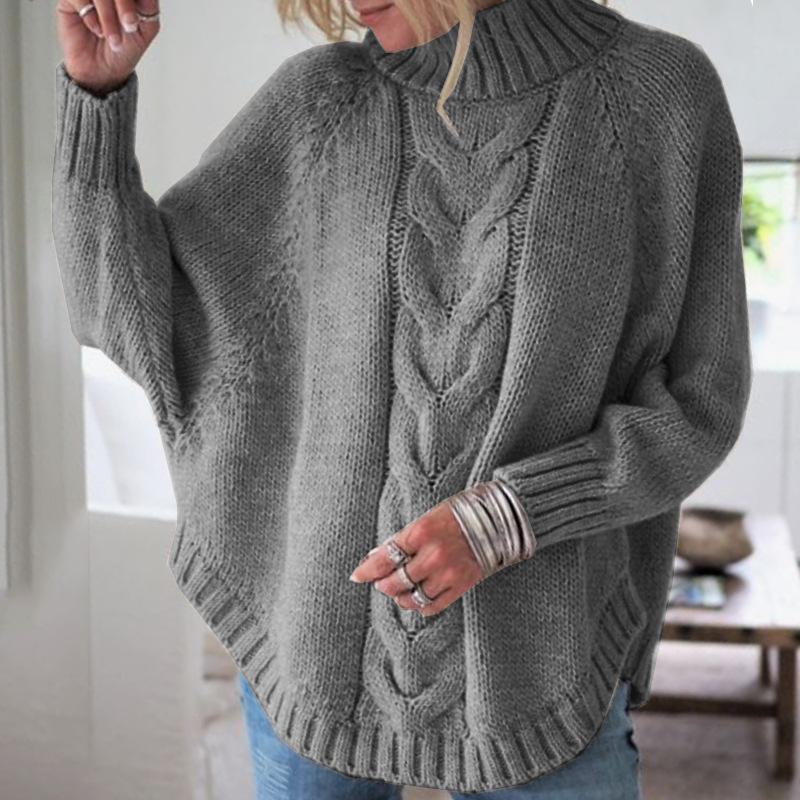 Heidi™ – Bequemer Vintage-Zopfstrickpullover