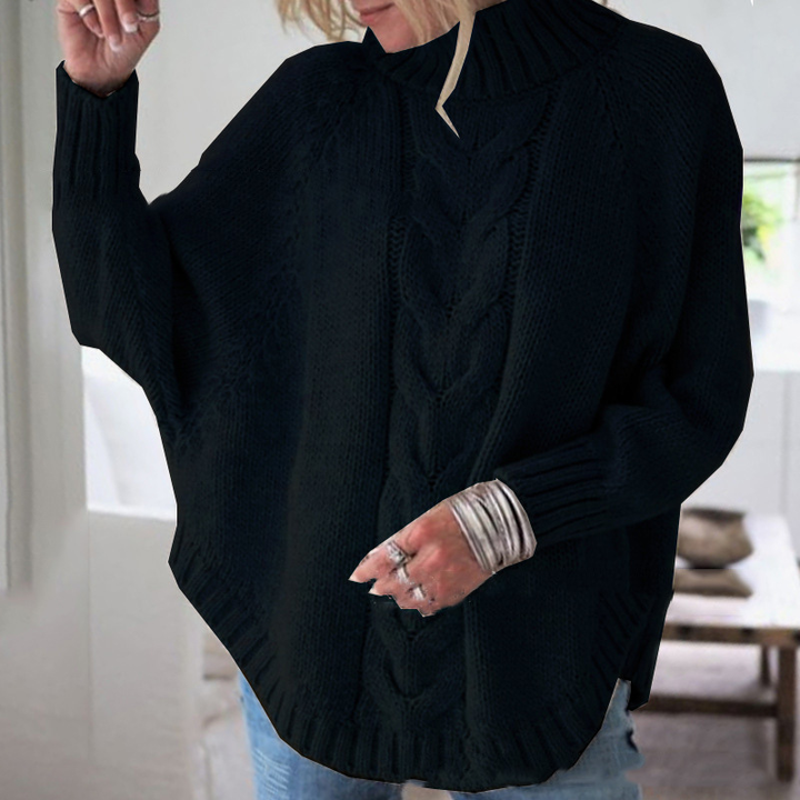 Heidi™ – Bequemer Vintage-Zopfstrickpullover