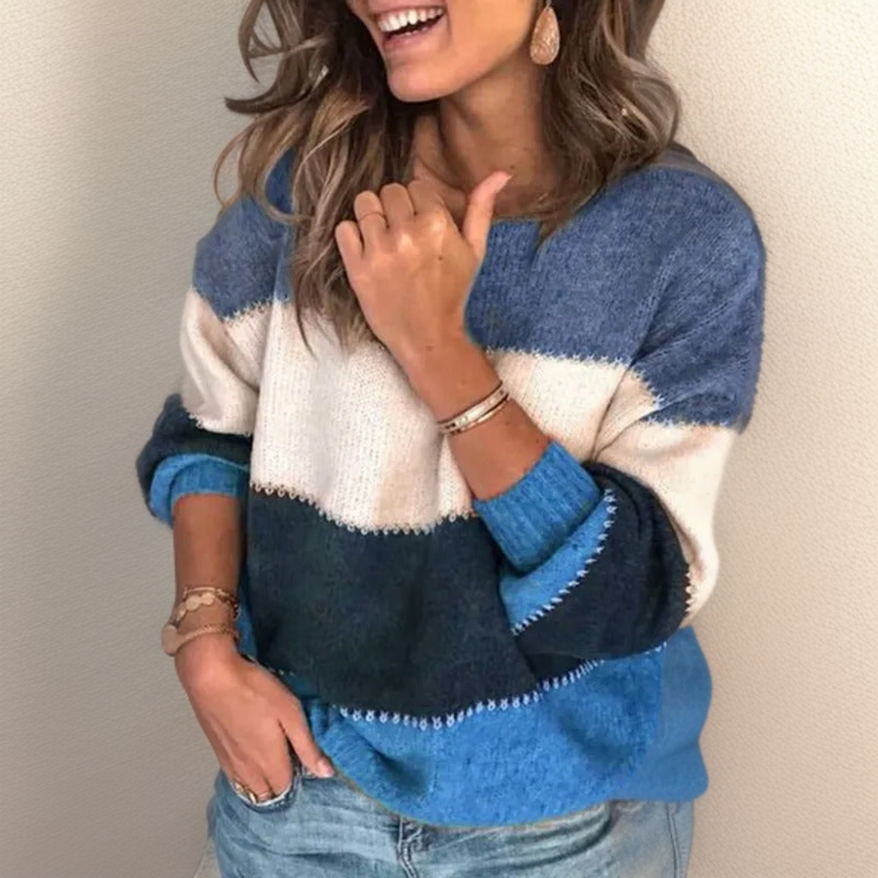Lianni | Comfortable Striped Luxury Sweater
