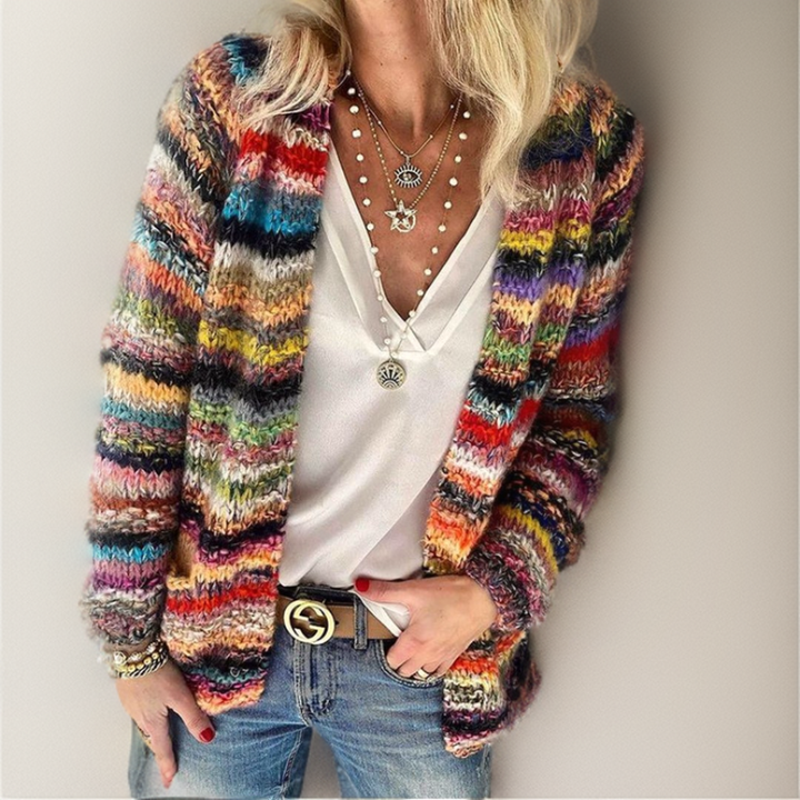 Lili | Farbenfroher und bequemer Pullover im Vintage-Stil