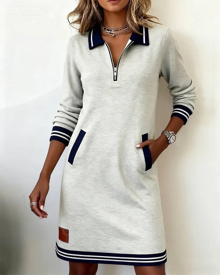 Honora | Chic Long Sleeve Cotton Dress