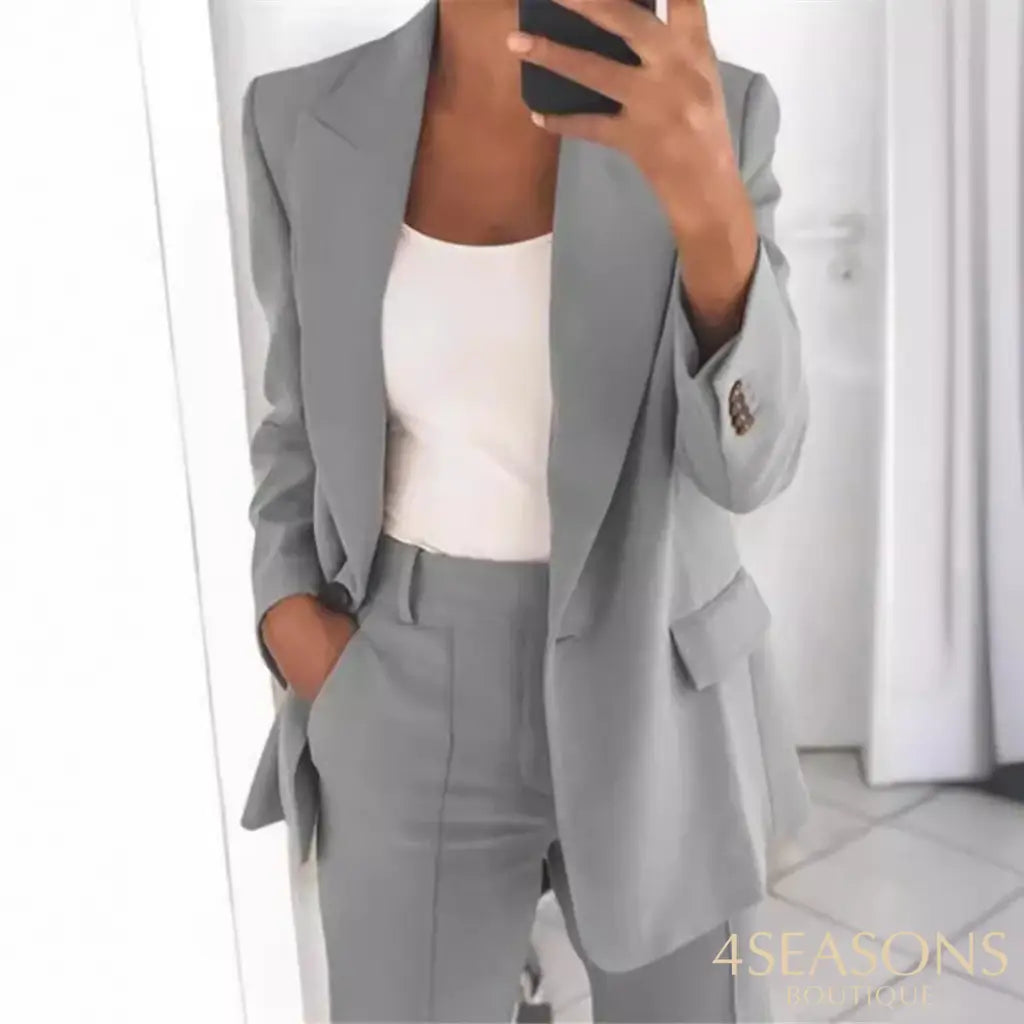 Jake suit with wide-leg pants