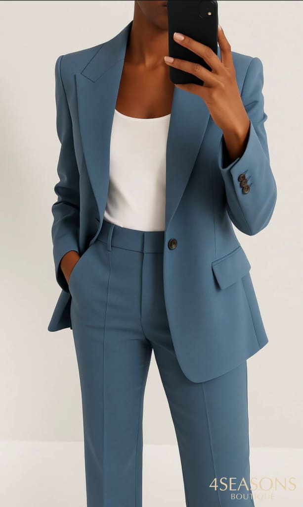Jake suit with wide-leg pants