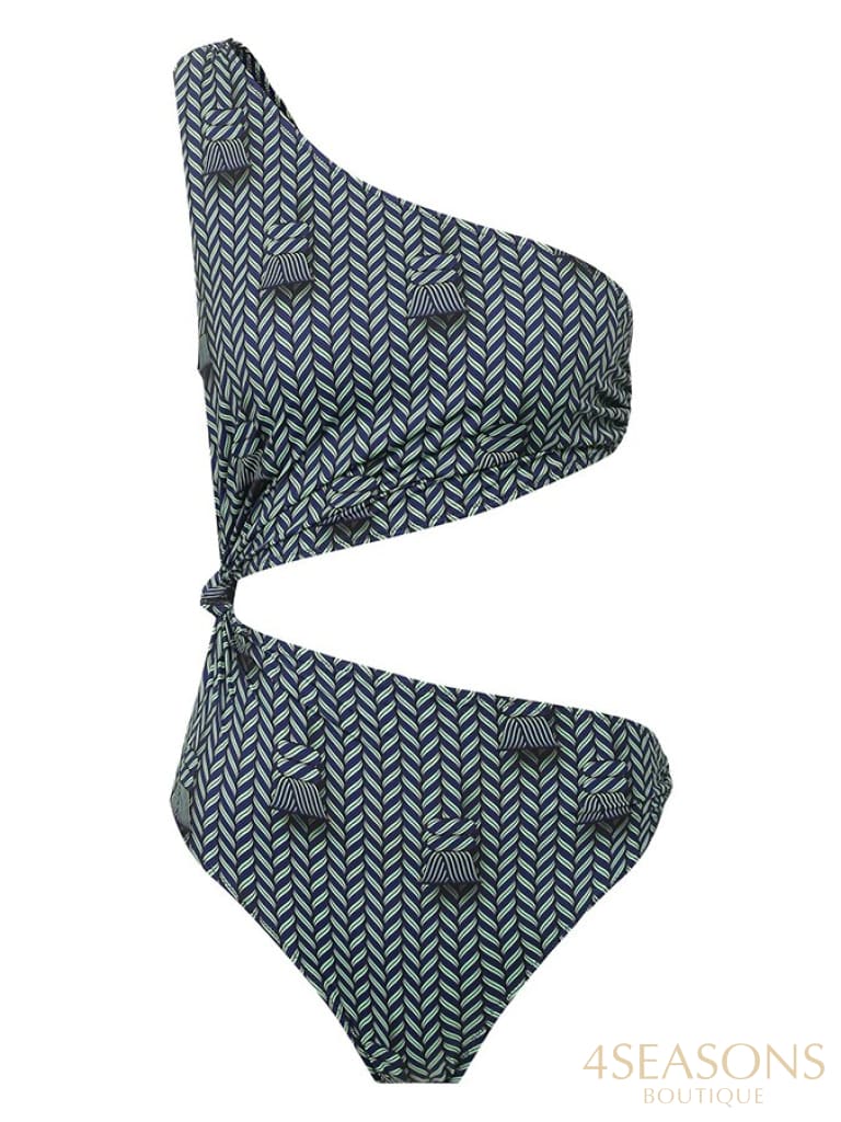 Sexy Cutout Bikinis 2022 New The Shoulder Swimwear Fashion One-Piece Swimsuit And Cover Up Women