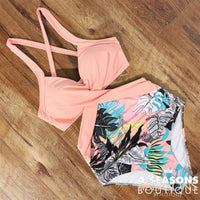 Pink claro estampado