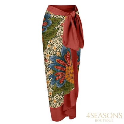 Printed Lace Up Chic One Piece Swimsuit High Waist Backless Women Color Elegant Beachwear Push