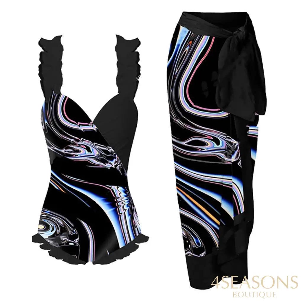 Maiô Reeh + Pareô Grátis Preto / P