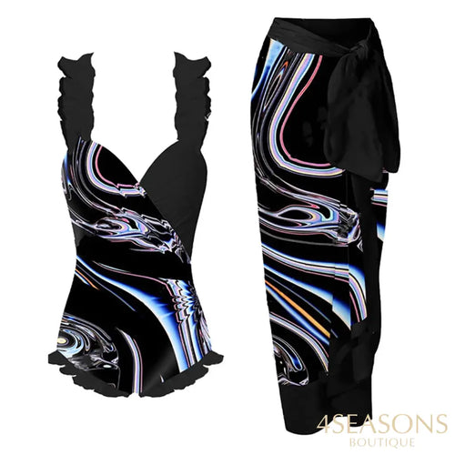 Maiô Reeh + Pareô Grátis Preto / P