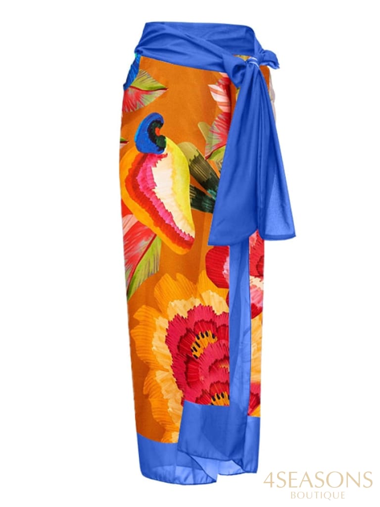 Maiô Yasmim + Pareô Grátis Sky Blue / S