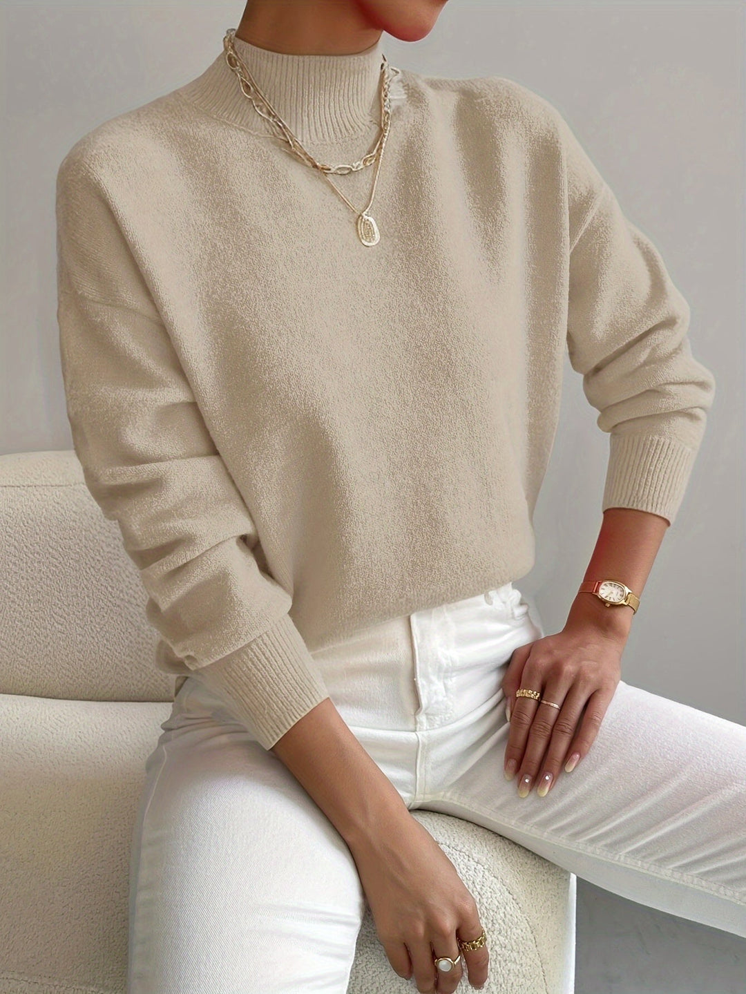 Donna™ – Classic Roll Neck Jumper