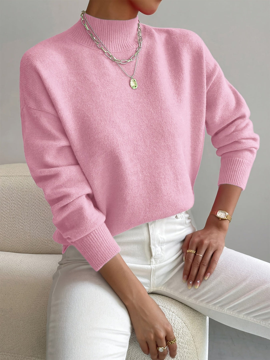 Donna™ – Classic Roll Neck Jumper